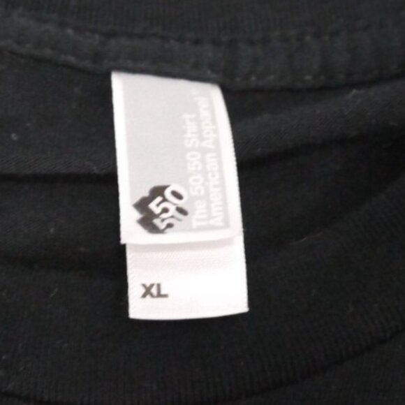 FAMILY GUY Live in Chicago 2007 black T Shirt AMERICAN APPAREL Adult size XL - Picture 4 of 4